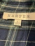 Harper 100% Rayon Plaid Green Long Sleeve Button-Down Shirt Size L - photo 7