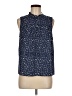 J.Crew 100% Polyester Blue Sleeveless Blouse Size M - photo 1