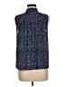 J.Crew 100% Polyester Blue Sleeveless Blouse Size M - photo 2