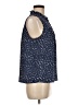 J.Crew 100% Polyester Blue Sleeveless Blouse Size M - photo 4
