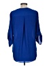 Chaus 100% Polyester Blue 3/4 Sleeve Blouse Size M - photo 2