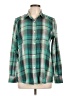 Rails 100% Cotton Plaid Green Long Sleeve Button-Down Shirt Size L - photo 1