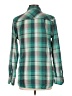 Rails 100% Cotton Plaid Green Long Sleeve Button-Down Shirt Size L - photo 2