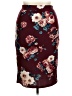 iris Floral Burgundy Formal Skirt Size XL - photo 1