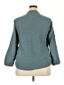 Unbranded Polka Dots Teal 3/4 Sleeve Button-Down Shirt Size XXL - photo 2