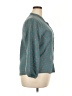 Unbranded Polka Dots Teal 3/4 Sleeve Button-Down Shirt Size XXL - photo 4