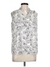 Halogen Silver Sleeveless T-Shirt Size L - photo 1