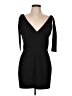 Amanda Uprichard 100% Polyester Solid Black Cocktail Dress Size L - photo 1