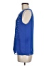 Jennifer Lopez Stars Blue Sleeveless Blouse Size M - photo 5