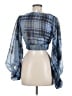 Truth NYC 100% Polyester Blue 3/4 Sleeve Blouse Size M - photo 2