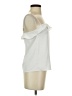 H&M 100% Polyester White Sleeveless Blouse Size 0 - photo 4