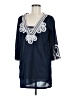 J.Crew 100% Cotton Blue 3/4 Sleeve Blouse Size M - photo 1