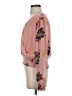 Bar III 100% Polyester Pink 3/4 Sleeve Blouse Size S - photo 5