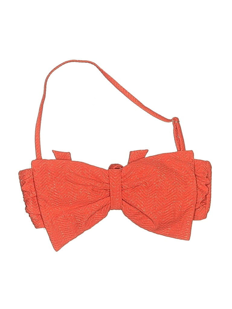 Jessica Simpson Swimsuit Top Orange Swimwear In Pattern
