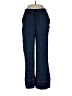 Free People 100% Polyester Chevron-herringbone Blue Casual Pants Size Med Petite - photo 1