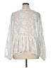 Belle + Sky 100% Polyester Ivory White Long Sleeve Blouse Size 1X - photo 2