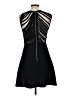 Sandro 100% Polyester Solid Black Cocktail Dress Size Med (2) - photo 2
