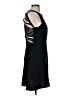 Sandro 100% Polyester Solid Black Cocktail Dress Size Med (2) - photo 4