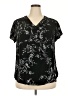 Unbranded Black Short Sleeve Blouse Size XXL - photo 1