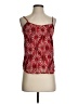 Sans Souci 100% Polyester Red Sleeveless Blouse Size S - photo 1