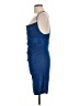 Shein Curve 100% Polyester Metallic Blue Cocktail Dress Size 12 - photo 5