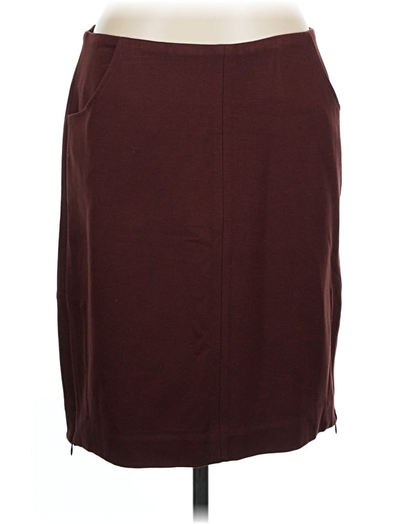 Pre-owned Cabi Casual Skirt In Burgundy