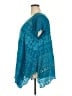Johnny Was 100% Polyester Teal Short Sleeve Blouse Size XXL - photo 5