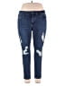 Haute Curve Hearts Blue Jeans Size 20 - photo 1