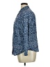 Talbots 100% Cotton Print Blue 3/4 Sleeve Button-Down Shirt Size 16 Petite - photo 5