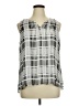 Apt. 9 100% Polyester Gray Sleeveless Blouse Size XL - photo 1