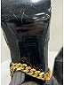 Balmain 100% Leather Black Leather Chain-Link Ankle Boots Size EU 40 - photo 4