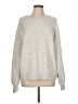 Vince Camuto Solid Silver Pullover Sweater Size L - photo 1
