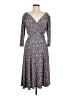 Apt. 9 Purple Casual Dress Size L - photo 1