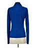 Pieces Houndstooth Blue Long Sleeve Blouse Size S - photo 2
