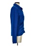 Pieces Houndstooth Blue Long Sleeve Blouse Size S - photo 4