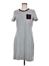 Chaps Gray Casual Dress Size M - photo 1