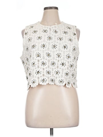 Not So Serious by Pallavi Mohan Sleeveless Blouse (view 1)