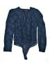 Lulus 100% Polyester Blue Bodysuit Size XL - photo 1