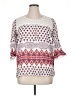 Roberta Roller Rabbit 100% Viscose White 3/4 Sleeve Blouse Size XL - photo 1