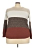 Pink Clover 100% Polyester Color Block Brown Pullover Sweater Size 2X - photo 1