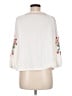 River Island White 3/4 Sleeve Blouse Size 8 - photo 2