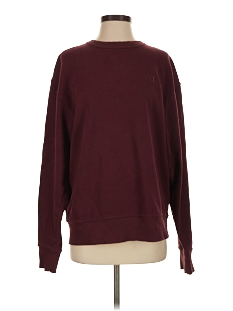 Pre-owned Champion Sweatshirt In Burgundy