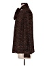 Warehouse 100% Polyester Animal Print Brown Long Sleeve Blouse Size 6 - photo 5