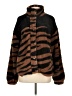 Thread & Supply 100% Polyester Animal Print Brown Faux Fur Jacket Size L - photo 1