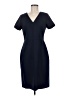 J.Crew Solid Blue Casual Dress Size 6 - photo 1