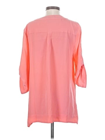 BCBGMAXAZRIA 3/4 Sleeve Silk Top (view 2)