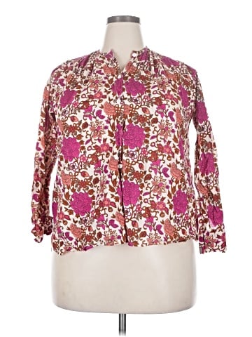 mille Resort & Travel Long Sleeve Blouse (view 1)