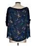 Babaton 100% Polyester Blue 3/4 Sleeve Blouse Size L - photo 2