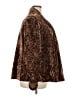 Connected Apparel Animal Print Brown Faux Fur Jacket Size 2X - photo 4