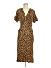 Assorted Brands Print Brown Casual Dress Size M - photo 1